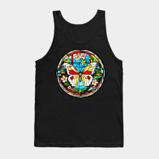 Stained Glass Butterfly Tank Top